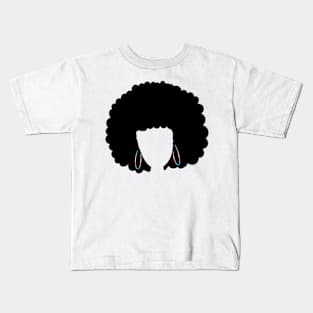 Transgender Flag Afro Kids T-Shirt